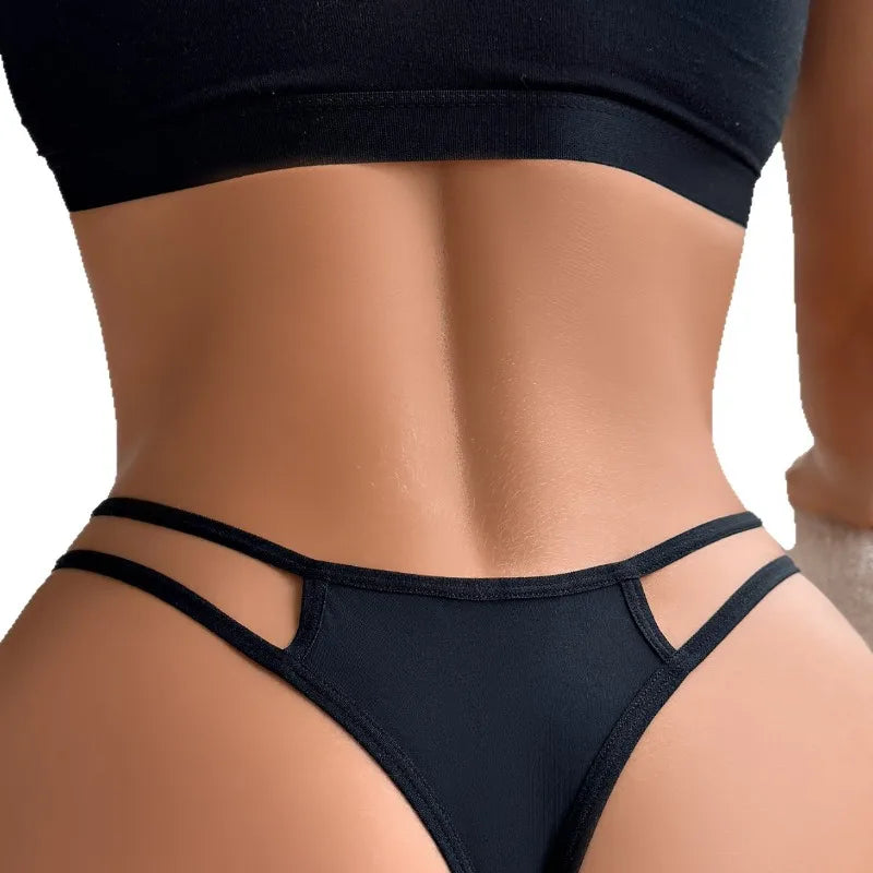 1pcs Fashion Style Sexy Lace Low-Rise Women's G-string Hollow Out Breathable Sexy Lingerie Elegant Lady Thongs Female Underwear
