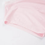 Summer T-shirt lace off-shoulder short-sleeved T-shirt waist fashion versatile top
