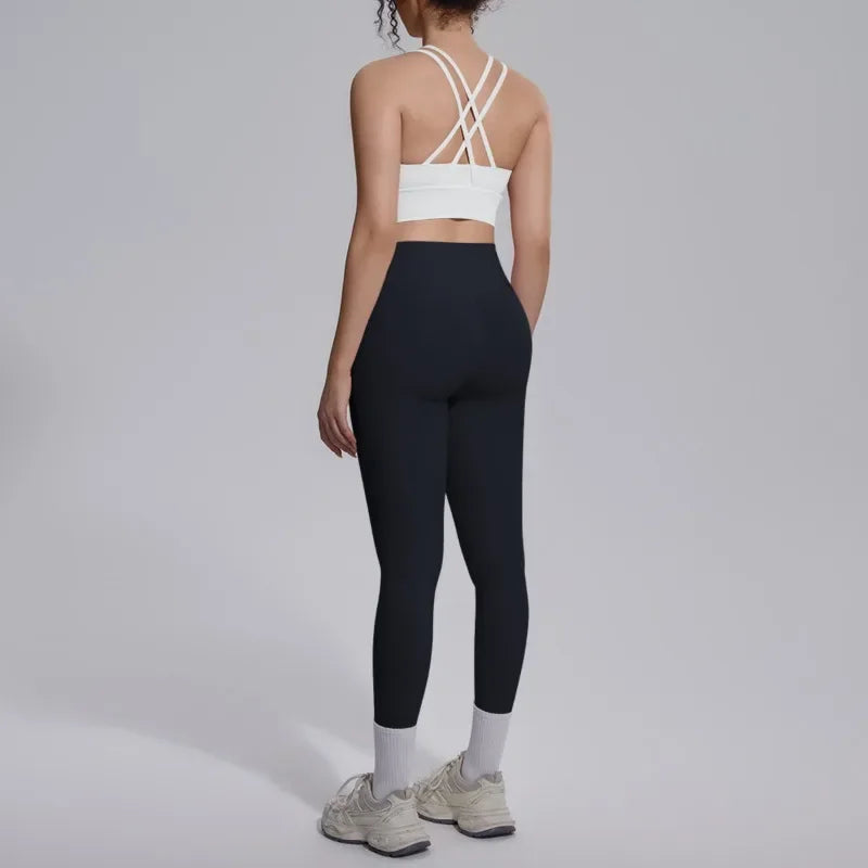 Women's Yoga Set Sports Fitness Running Beautiful Back Slim Fit Bra Hip-lifting High Waist Pants Workout Training Gym Suits