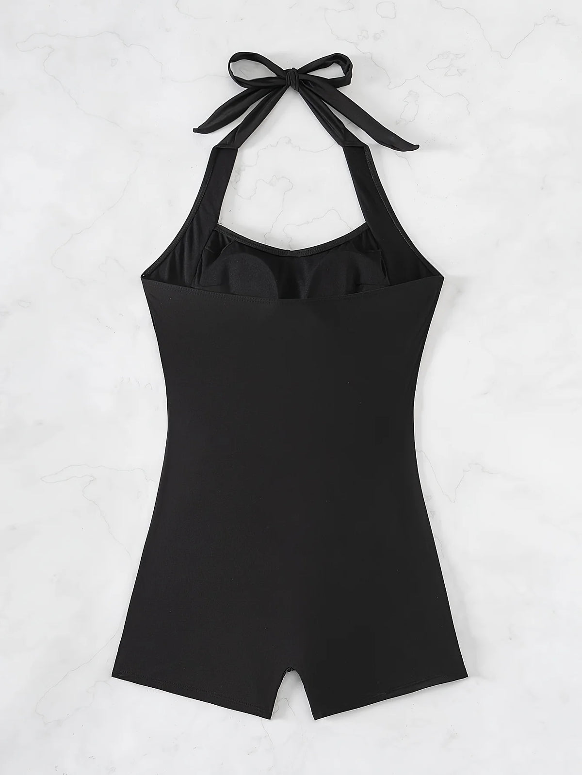 ZTVitality Solid Color Ruched One Piece Swimsuit 2024 New Arrival Halter Tummy Control Women Summer Bathing Suits Sexy Brazilian