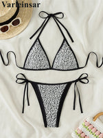 S - XL Shiny Sparkling Halter Bikini Women Swimwear Female Swimsuit Two-Pieces Bikini Set Strappy Bather Bathing Suit Swim V7523