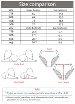 Women's Sexy Lace Front-Buckle Bra with Steel Ring Gathered Push-Up Breathable Comfortable Close-Fitting Underwear MR3466