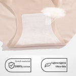 2PCS Seamless Ice Silk Briefs Women's Transparent Panties Sexy Breathable Underwear Female Stretch Erotic Korean Ultra Lingerie