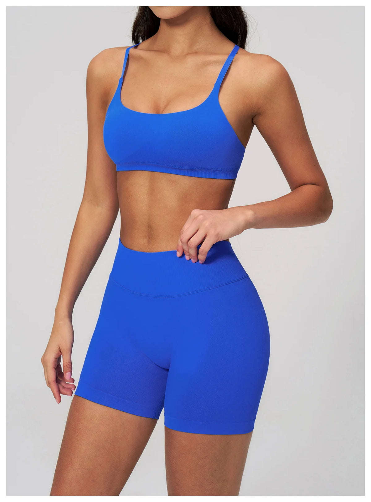Backless Yoga Bra Woman Gym Tops Sports Bra Strap Cross Back Womens Underwear Adjustable Shoulder Strap Inner Padded Yoga Vest