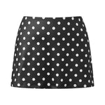 Women's Fashion Skorts Mini Skirts Dot Print Short Skirts Summer Casual Skirts for Party Streetwear