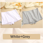 2PCS Women's Panties Cotton Seamless Sports Boxers Underwear Female Solid Color Briefs Cozy Lingerie Intimate Underpants XS-XL