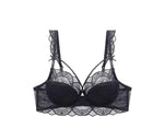 MOYISU Minimizer Bra French Lace for Large Bust, Anti Sagging Full Coverage Push Up Underwire Set, Sensuous Women Sexy Bra & Set