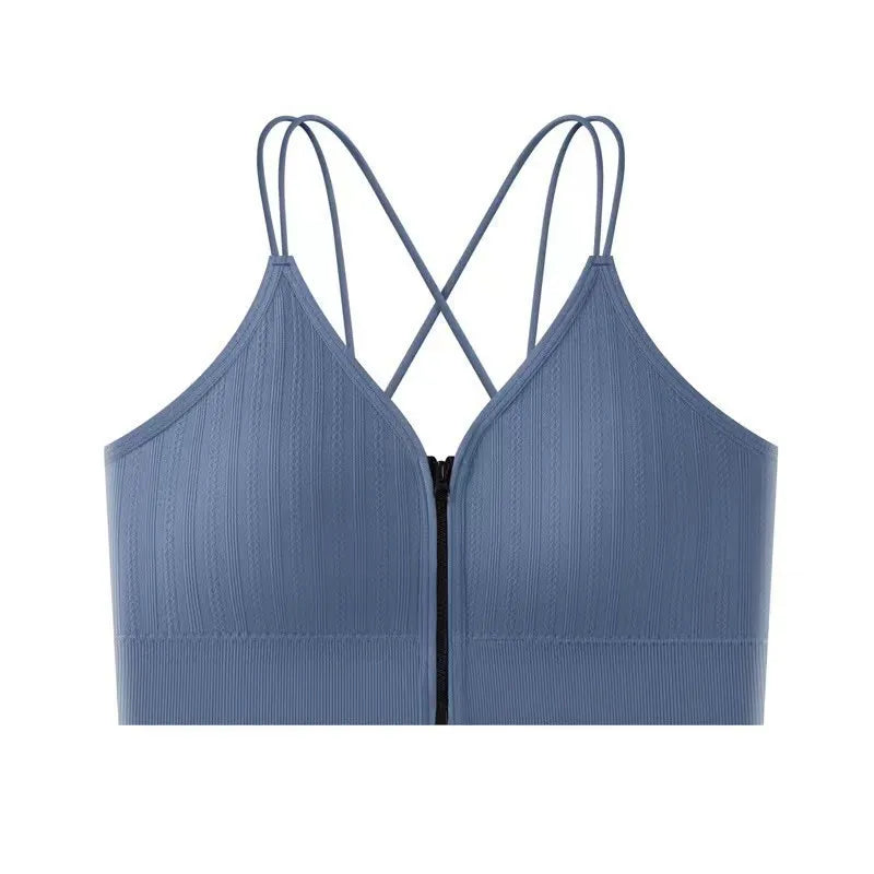 Seamless Bra Women Front Zipper Tube Tops Wrapped Chest Vneck Wireless Bra Comfort Tube Bra Beauty Back Underwear Sports Vest