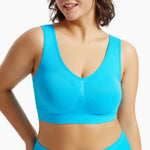 Seamless Sports Bras For Women Push-Up Bra Female Breathable Brassiere No Pads Bralette Solid Color Crop Top Sexy Lingerie S-5XL