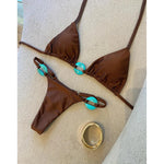 Micro Bikinis 2025 Push Up Swimsuit For Women Sexy Swimwear Brazilian Bikini Set Halter Thong Biquini Summer BeachwearFemale