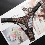 Letter Sexy Panties Women Thongs Rhinestones Diamonds G-string Sports Thong Low Waist Shorts Briefs T-back Fitness S-XL