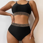 Sexy High Waist Bikini Black 2026 Women Swimsuit Two Pieces Swimwear Female Bikinis Set Purple Bathing Suits Brazilian Biquini