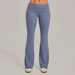 Women's Seamless Yoga Pants Sports Fitness Training High-Waist Hips-Lifting Flare Leggings Workout Gym Running Slim Fit Pants