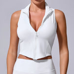 No Padded Sports Top Women Gym Vest 2025 Zipper Fitness T-shirts Woman Compressed Shirt Yoga Clothing Sportswear