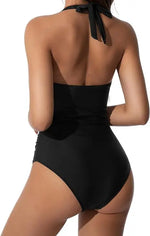 New Print One Piece Swimsuit Women Sexy Pleated Bathing Suit Leopard Printed Bodysuit Bikini Set Summer Fashion New Beachwear