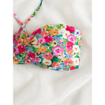 Sexy Floral Printed Halter Lace Up Bikini Female Swimsuit Women Swimwear Two-pieces Bikini set Bather Bathing Suit Swim K5026