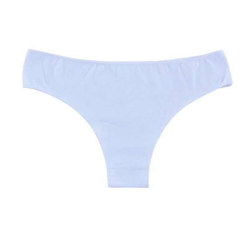 1Pc Women Cotton Brazilian Panties Seamless Underwear Low Waist Briefs Female Underpants Breathable Bikini Sexy Lingerie M-XL