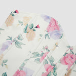 Summer Women Floral Y2K Crop Tops Printed Sleeveless Fishbone Corset Woman Sexy Backless Slim Strapless Streetwear Camisole