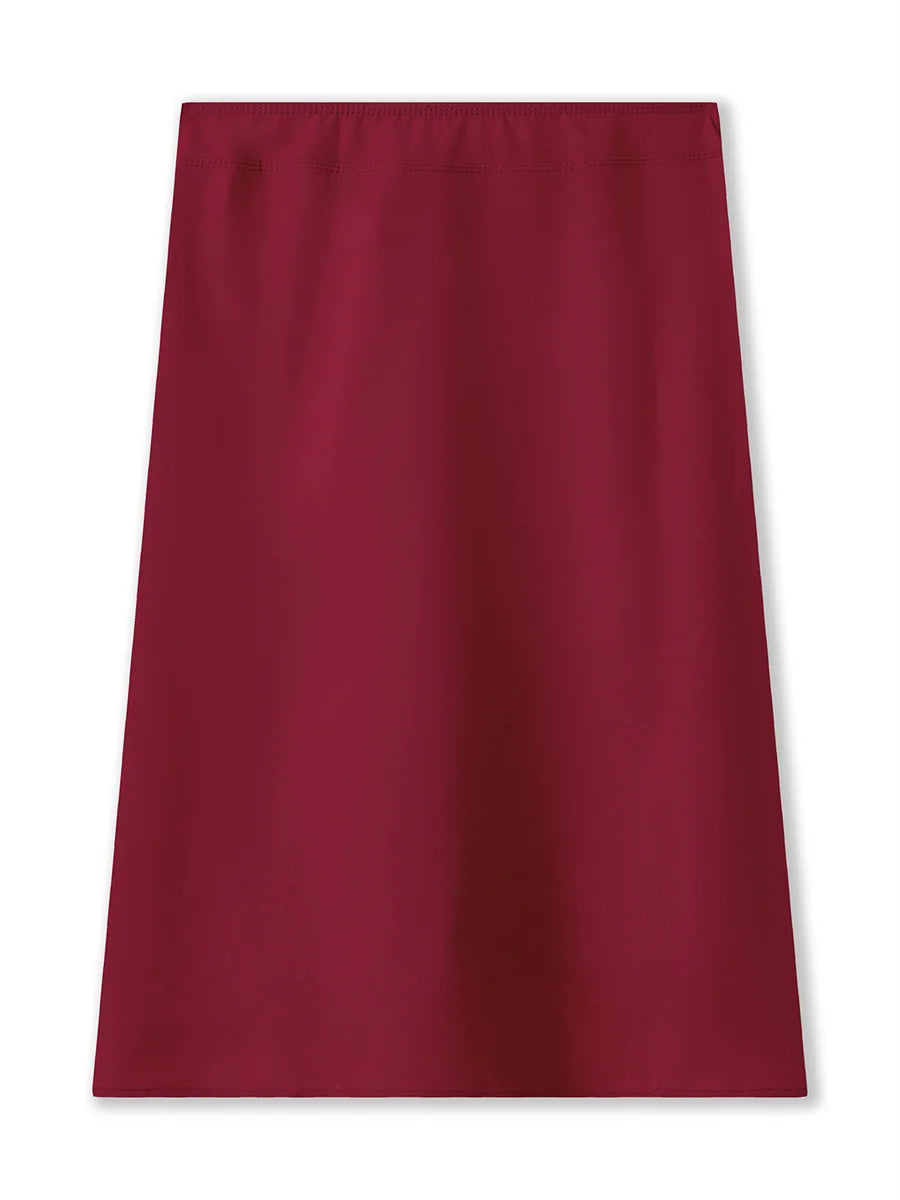 Summer Solid/Stripe/Plaid Midi Skirts for Women Casual Elegant A-Line Skirt for Beach Vacation Streetwear