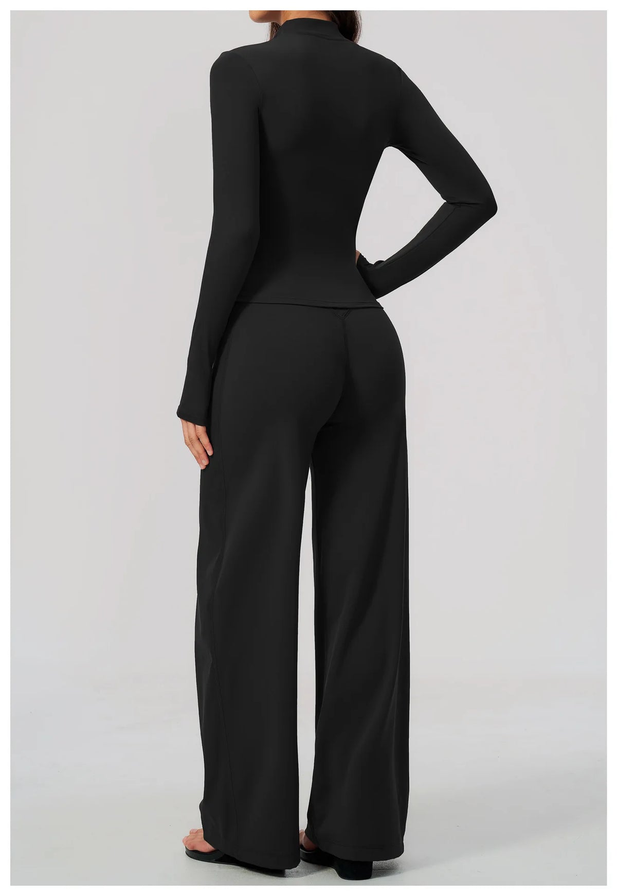 3 PCS Yoga Sets Women Long Sleeve Zipper Slim Jacket+sports Bra+high Waist Flare Pants Fitness Suits Gym Exercise Athletic Wear