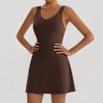 Tennis Fitness Dresses Women Fake Two Piece Sports Dress Outdoor Casual High ElasticityRunning Yoga Golf Mini Skirts