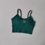 Women's sports bra, color blocked small sling , fixed cup fitness bra, running bra, acceleration, dry training, yoga.