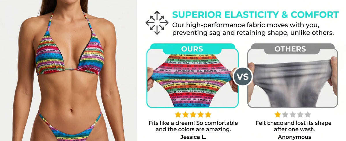 2026 Letters Print Colorful Micro Mini Thong Bikini Women Swimwear Female Swimsuit Two-pieces Bikini Set Bathing Suit Swim Lady