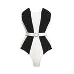 2Pcs Striped Swimsuit With Long Skirt Sexy Women Bikini Push Up Swimwear Halter Biquini Female Bathing Suit Slimming Beachwear