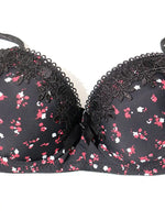 Beauwear Floral Brassiere Push Up Bra With Foam Pad Lace Underwear with wire Embroidered Bras for Women 75B-90B