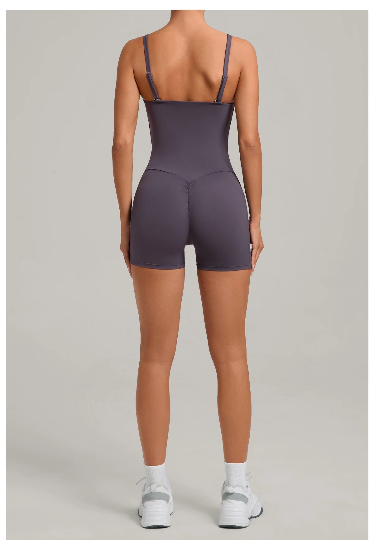Womens Two Way Wear Bodysuit Sleeveless Yoga Stretch One Piece Romper Sexy Fitness Side Pockets Sportwears Bodysuit