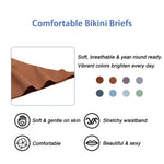 8 Pcs Women's Low Waist Thong Underwear - 4 Seasons Daily/Leisure/Commuting Wear, Elegant Sexy Solid Color, Simple Design