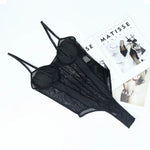 Sexy Tight Fitting Women's Clothing, Deep V-neck Shaping, Adjustable Shoulder Straps, Reinforced Soft Padded Bra, Top
