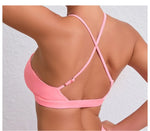 Women's Yoga Bra - Running Cross Back Breathable Naked Feel Sports Fitness Brafor Yoga Running Gym Top