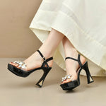 Women Sandals Fashion High Heel Sandals Luxury Banquet Party Dress Sandal Summer Open-toe Women High Heel Sandals