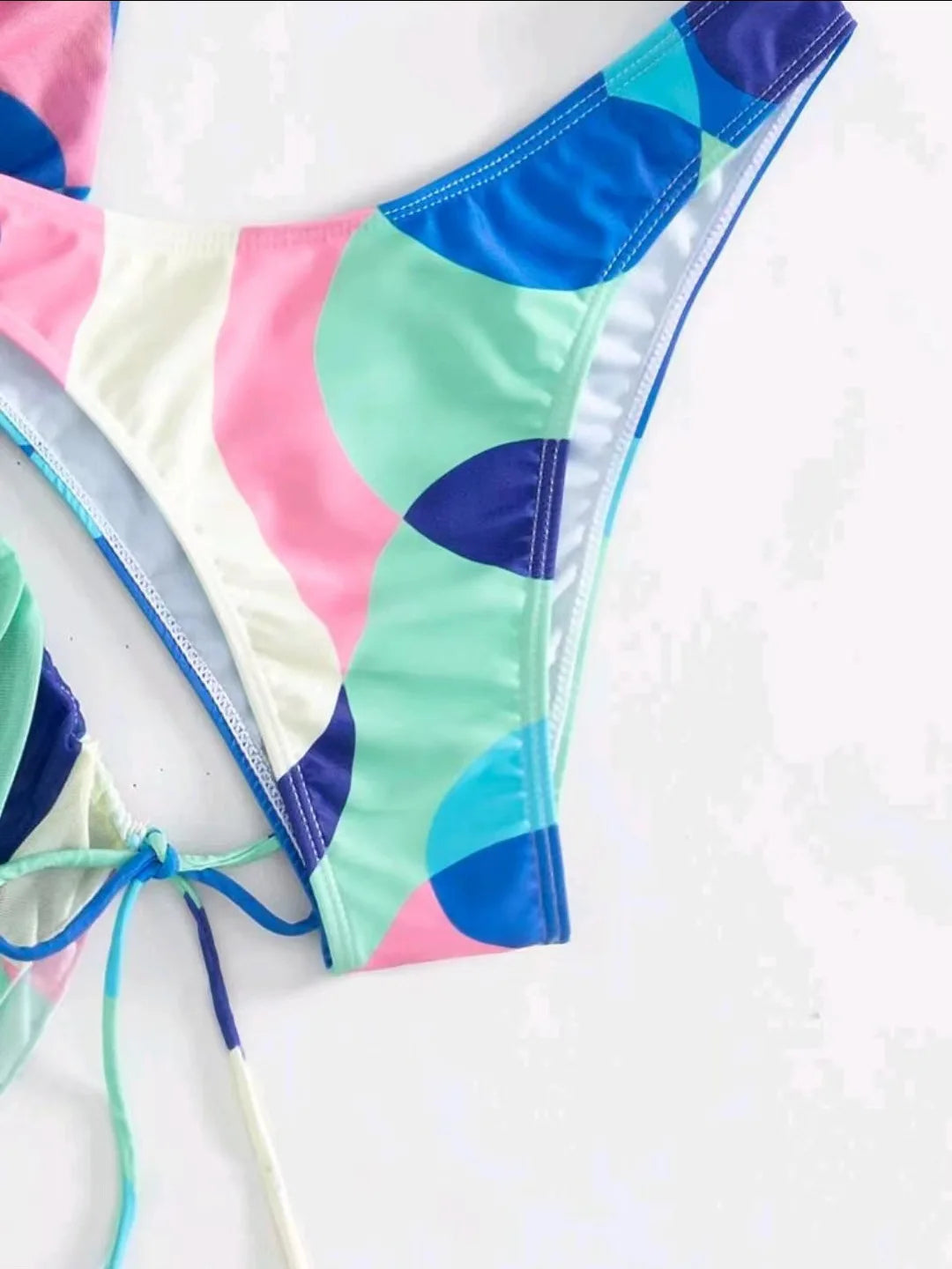 2024 New Swimsuit 3 Pcs Set Thong Bikini with Rompers Womens Jumpsuit Beach Wear Print Swimwear Sexy Bathing Suit Pool Beachwear