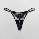 Floral Embroidery Sexy G String Underwear Women Panties T-Back Briefs Female Lingerie Erotic Girls Thongs Bikini Size S-XXL