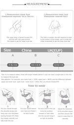 MOYISU Slim Back Bras Women with Small Breasts Gathered Up To Close The Breast with A Backless Bra Cover Without Underwire