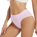 1Pc High Rise Panties Briefs Female Underpants Solid Color Women Seamless Underwear Sexy Lingerie Comfort Sport Intimates S-XXXL