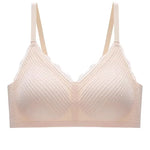 New Top Lace Seamless Women's Underwear Small Chest Gathered Non-slip No Steel Ring Sexy Sling Beautiful Back Bra Thin Section