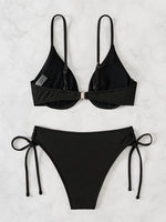 ZTVitality Solid Underwire Sexy Bikini 2025 New Arrival Biquini Padded Push Up Bandage Swimsuit Women Swimwear Summer Beachwear