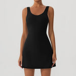 Tennis Fitness Dresses Women Fake Two Piece Sports Dress Outdoor Casual High ElasticityRunning Yoga Golf Mini Skirts