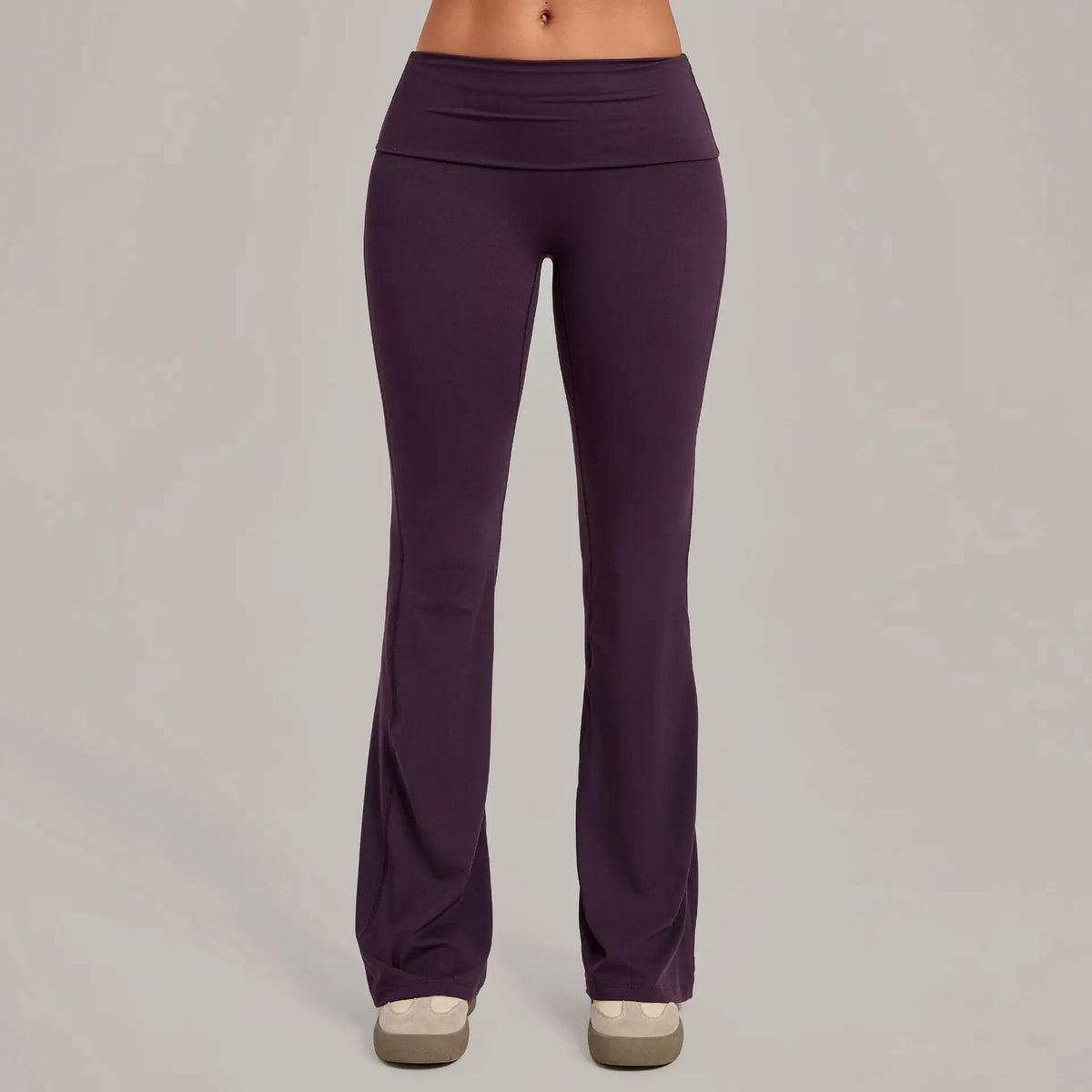 Women's Seamless Yoga Pants Sports Fitness Training High-Waist Hips-Lifting Flare Leggings Workout Gym Running Slim Fit Pants