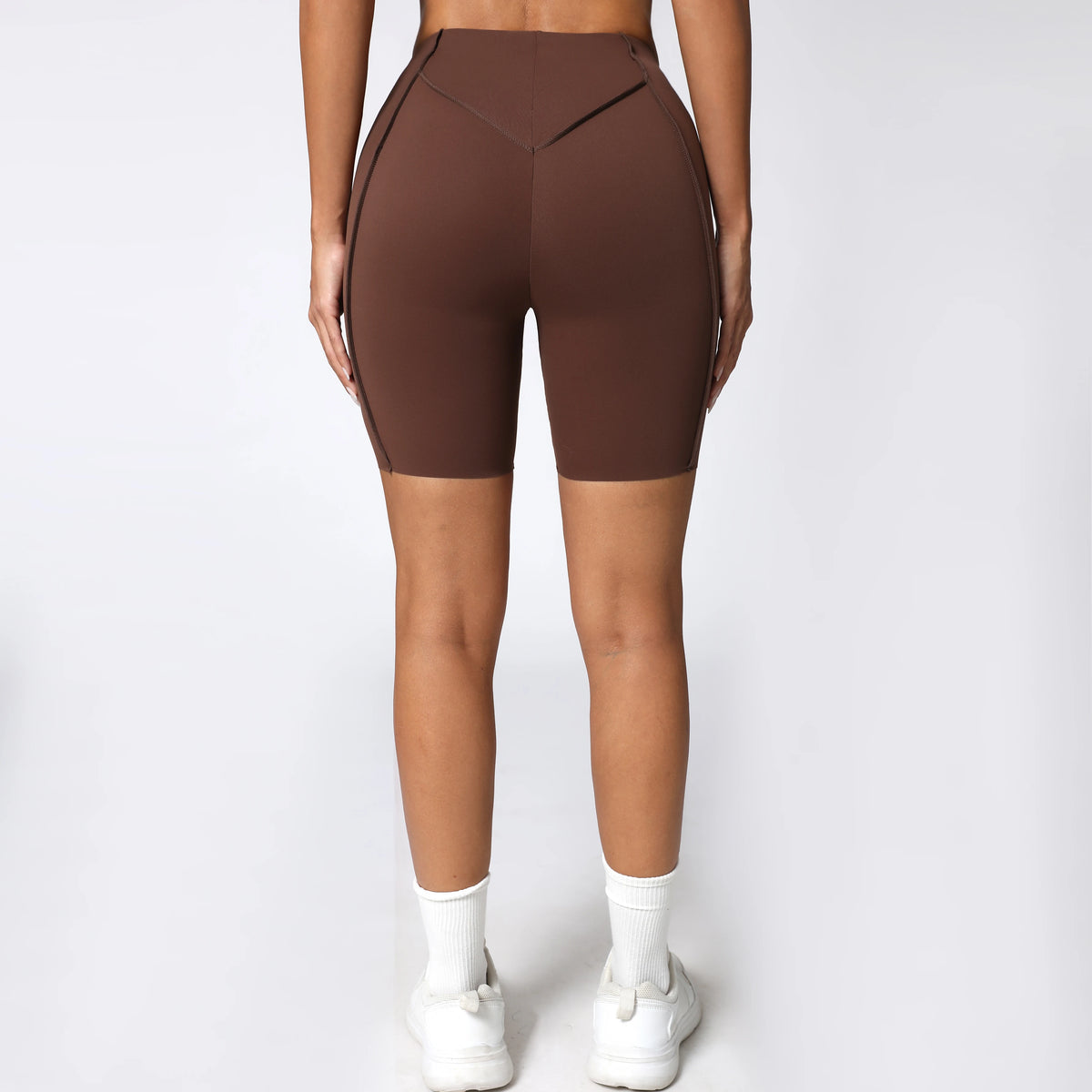 Yoga Shorts Women Fitness Shorts V-shaped Waist Running Cycling Shorts Breathable Sports Leggings Workout Gym Shorts