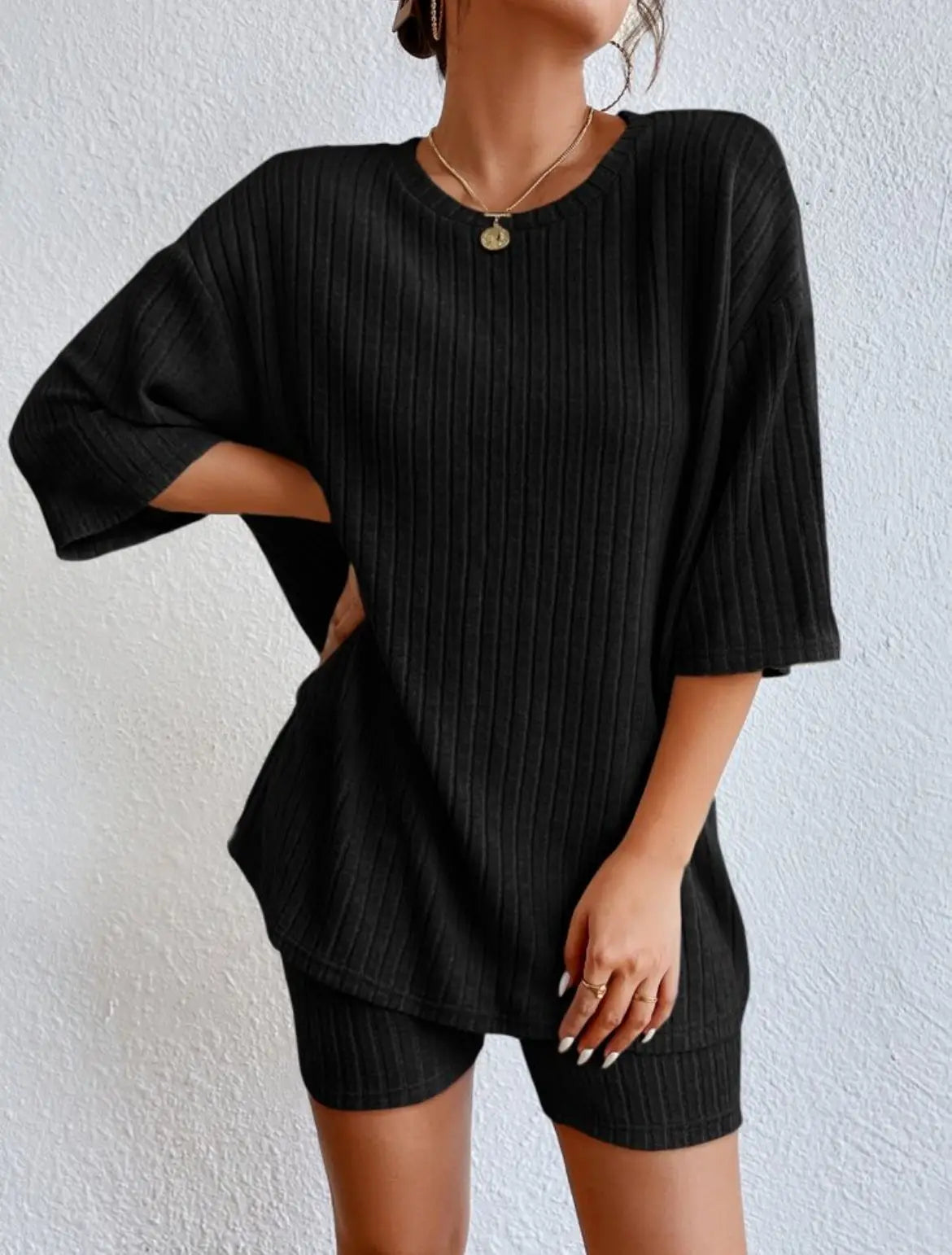 New Women's Sleepwear Fashionable Casual Loose Shorts Set 2026 Elegant Summer Women's Sleepwear Two-Piece Suit Home Suit Set Y2K