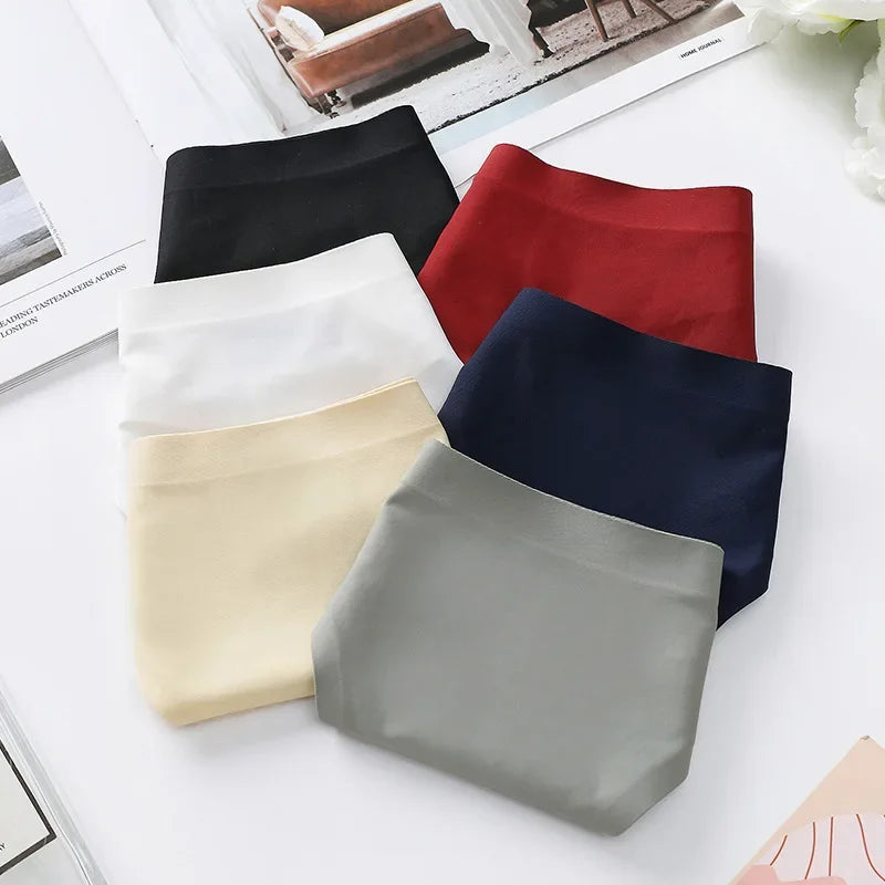 3Pcs/Set Women Panties Ultra-thin Thongs Female Underpants Seamless Underwear Sports Soft Solid Color Low Rise G-string