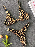 Sexy Neon V-bar Underwired Bikini 2025 Female Ribbed Swimsuit Women Thong Swimwear Two-pieces Bikini set Push up Bathing Suit
