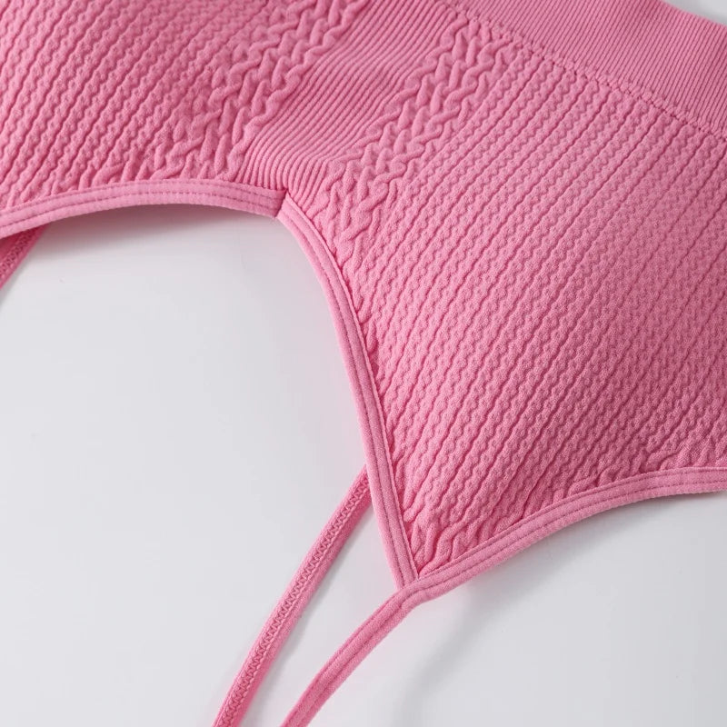 Seamless Bras For Women Wire Free Padded Brassiere Sports Underwear Comfort Crop Top Solid Color Sexy Lingerie M-XL Intimates