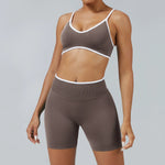 2PCS Yoga Suit Seamless Sports Set Gym Outfits Women Tracksuit Running Workout Clothes Sports Bra Athletic Wear Yoga Clothing
