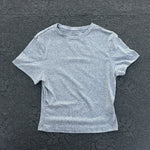 Solid color fitness women's soft breathable yoga short-sleeved comprehensive training tight T-shirt with exposed belly button