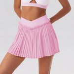 2026 Summer Tennis Short Skort Women Quick Drying High Waist and Abdominal Compression Lace Ruffles Yoga Golf Pleate Mini Skirt